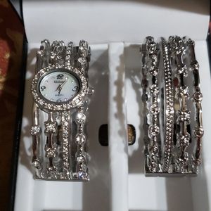 ❤Kessaris watch with matching bangle bracelet
